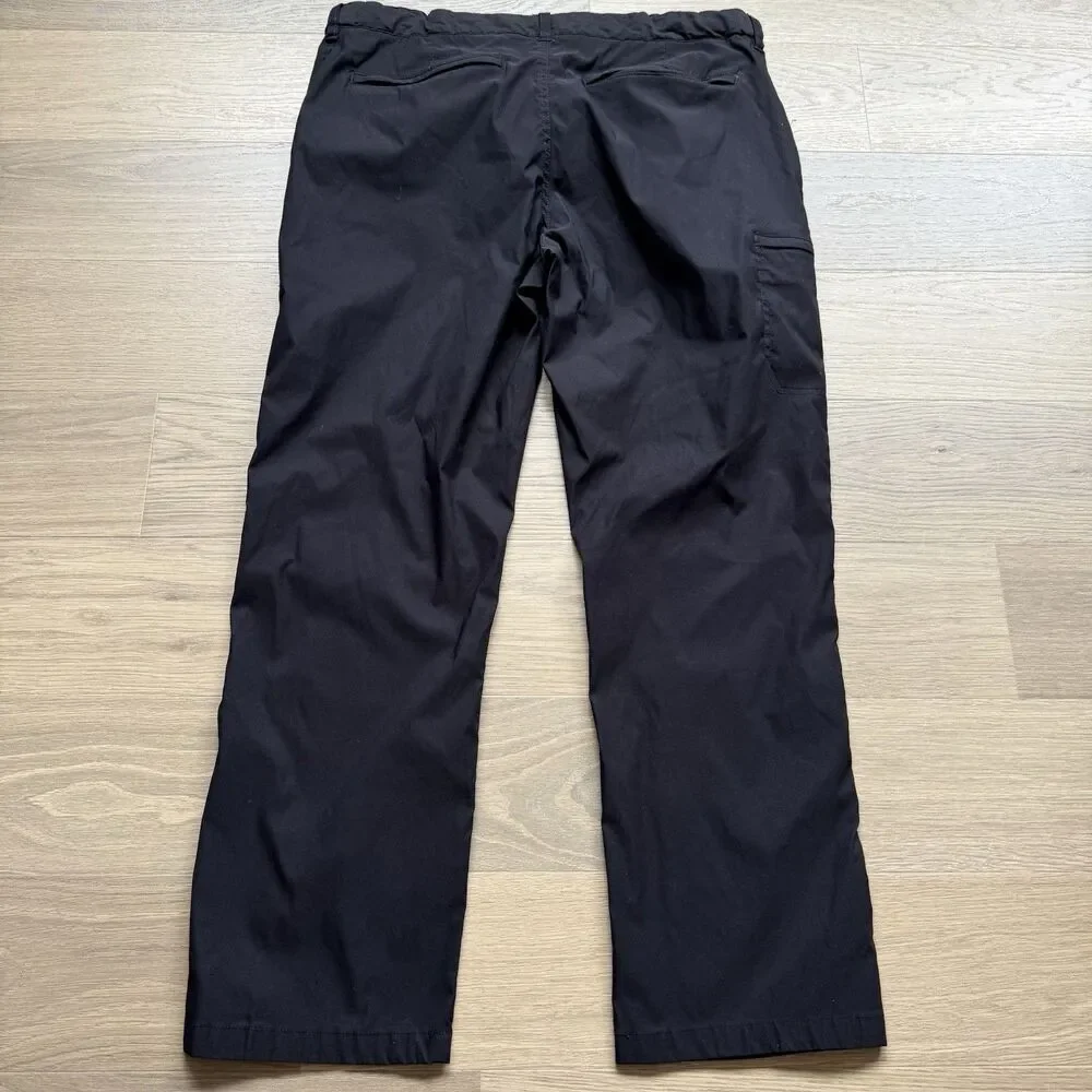 UB Tech Pants Men 40x32 Black Outdoor Hiking Quick Dry Nylon Camping Stretch